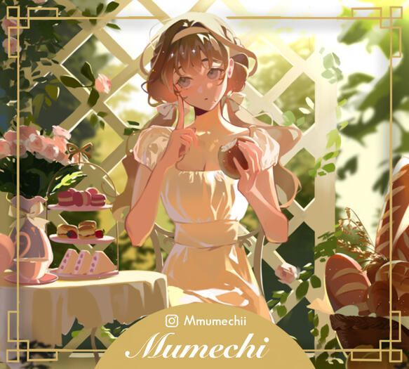 Contributor Promo Graphics for &#39;Unseen Poison - An Apothecary Diaries fanzine&#39;, art by @/Mmumechii on IG