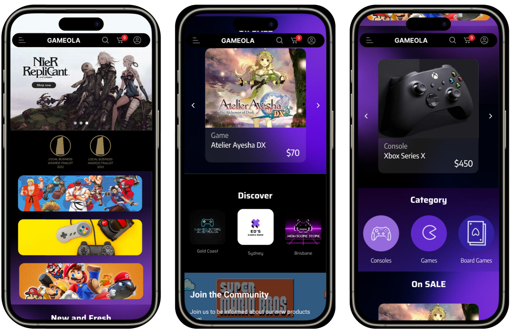iPhone Prototype - Home Page
