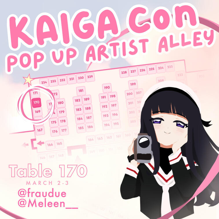 Promotion for personal art booth at kaiga art convention