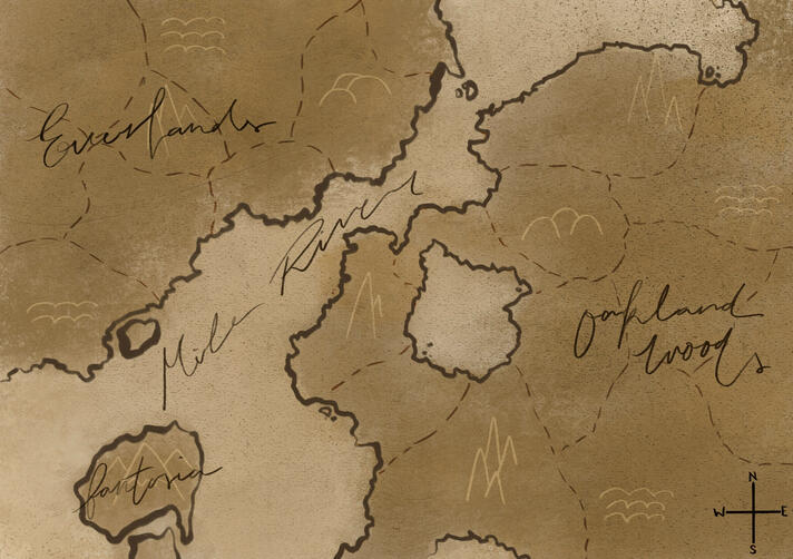 Game Board Map Design for &#39;Ode to a New World&#39;